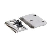 Chiyyak Jeu de Lames de Rechange pour Tondeuse à Cheval à 35 Dents pour un Toilettage Efficace des Animaux comme les Chevaux et les Vaches en Carbure Durable 2 Pièces