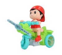 Chiyyak Jouet Musical Tricycle électrique Amusant pour Enfants, Conception Robuste et Sûre, Expérience Multisensorielle (Verte)