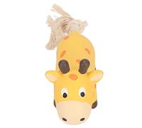 Chiyyak Jouet pour Chien en Latex, Résistant aux Morsures, Jouet Interactif en Forme de Cerf avec Queue en Corde de Coton, Jouets à Mâcher Idéaux pour Chiots de Petites et Moyennes Races