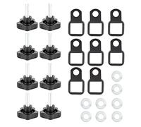 Chiyyak Kit de Boucle de Traction de Vis de Toit de Voiture de Haute qualité Accessoires D'installation Faciles pour JK JL 2007-2018 Pièces Pratiques 24 Pièces pour les Amateurs de Voitures