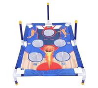 Chiyyak Kit de cornhole avec anneaux de lancer et sacs de sable pour interaction parent-enfant en intérieur et extérieur en tissu et plastique (n° 7888-4)