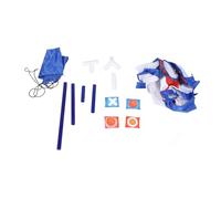 Chiyyak Kit de cornhole avec anneaux de lancer et sacs de sable pour interaction parent-enfant en intérieur et extérieur en tissu et plastique (n° 7888-3)