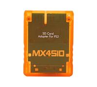 Chiyyak Lecteur de carte mémoire micro de haute qualité, adaptateur compact pour console Fat, matériau ABS de haute qualité, design durable, 1 unité (orange translucide)