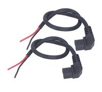 Chiyyak Lot de 2 Câbles D'alimentation Durables de Type T pour Vélo électrique, Accessoires pour Scooter électrique, Cuivre Pur 1,5 mm², Installation sans Tracas