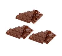 Chiyyak Lot de 3 Moules en Silicone, 24 Trous de qualité Alimentaire, pour Mousse au Chocolat, Gelée, Savon, avec Lisse et Facile à Démouler, Réutilisables pour Four, Réfr