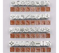 Chiyyak Lot de 32 Poinçons pour Tampons en Cuir Animal, Kit D'outils D'estampage pour Bricolage du Cuir avec Matériau en Alliage de Zinc, pour Projets de Tannage Végétal Humide en (Alliage de zinc)