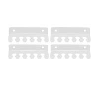 Chiyyak Lot de 4 Clips de Support de Câble, 5 Emplacements en Acrylique, Organisateur de Gestion de Cordon avec Mécanisme de Poussée pour Ouvrir, pour Bureau Mural, Ordinateur Portable, (Transparente)