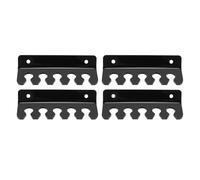 Chiyyak Lot de 4 Clips de Support de Câble, 5 Emplacements en Acrylique, Organisateur de Gestion de Cordon avec Mécanisme de Poussée pour Ouvrir, pour Bureau Mural, Ordinateur Portable, (Noire)