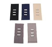 Chiyyak Lot de 5 Rallonges de Taille élastiques, Crochet Métallique Réglable avec 3 Crochets et œillets pour Pantalons, Shorts, Jupes, Coton Doux, Ajustement Confortable