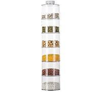Chiyyak - Lot de 6 boîtes à épices - Boîtes empilables transparentes, pour la cuisine