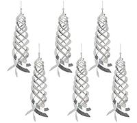 Chiyyak Lot de 6 spirales anti-oiseaux réfléchissantes - Répulsif contre les oiseaux - Répulsif contre les oiseaux - Réflecteurs - Décoration de jardin, balcon, jardin