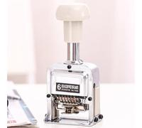 Chiyyak Machine de Codage à 6 Chiffres 7506, Outil D'estampage Polyvalent pour Une Utilisation au Bureau, Fonctionnement Durable et Précis