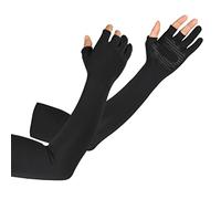 Chiyyak Manches unisexes, antidérapantes, respirantes, en soie glacée, manches longues, protection contre les UV, protection du soleil, manchettes pour le cyclisme, la pêche, la randonnée