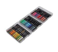 Chiyyak Marqueurs de Peinture Acrylique 36 Couleurs, Stylos Professionnels Faciles à Utiliser pour des œuvres D'art Uniques avec Boîte de Rangement
