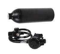Chiyyak Mini Bouteille de Plongée au Design élégant et Léger pour la Plongée en Apnée et la avec Bouteille D'oxygène de 1 L (Noire)