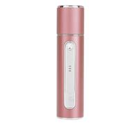 Chiyyak Mini Pulvérisateur d'été pour le Visage, Machine à Brume Hydratante, Rechargeable par USB, 25ml (Alliage d'aluminium Rose + banque d'alimentation)