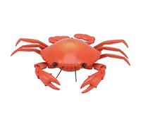 Chiyyak Modèle Animal de Crabe électrique Réaliste télécommandé avec Pinces Mobiles pour L'apprentissage des Enfants, Cadeaux d'anniversaire et de Noël (Rouge)