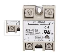 Chiyyak Module de Relais Statique sans étincelle à Faible Bruit, Vitesse de Commutation Rapide, Fonctionnement Sûr, Taille Compacte pour Usage Industriel, Matière Plastique, 1,8 X 2,4 X 0,9 Pouces