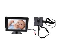 Chiyyak Moniteur pour bébé de Voiture, Caméra de Vision Nocturne HD de 4,3 Pouces, Grand Angle de 140 Degrés avec Affichage de Voiture pour la sécurité des Sièges Arrière