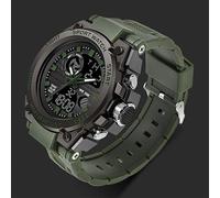 Chiyyak Montres Numériques étanches, Montre Intelligente Légère, Montre électronique LED à Double Affichage pour Garçons, Bracelet en Résine Respectueux de la Peau, Coque de 0,7 Pouces (#3)