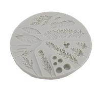 Chiyyak Moulage en Silicone de Branches de Pin de Noël - Flexible et Facile à Nettoyer - Convient pour Faire des Puddings à la Gelée - Parfait pour les Amateurs de Feuillage D'hiver