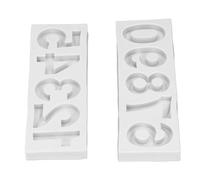 Chiyyak Moule à Bonbons Chiffres 0 à 9, Réutilisable en Silicone pour la Décoration de Cupcakes et Fondant, avec Démoulage Facile et antiadhésif. Idéal pour la Fabrication de Bisc