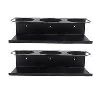 Chiyyak Organisateur de Bouteilles D'eau, Support Mural en Fer Robuste pour Tasses avec un Design Peu Encombrant, pour la Maison, la Cuisine, le Bureau, le Salon, le Garage (2 pièces)