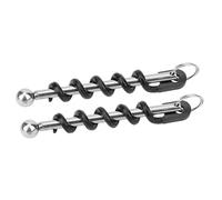 Chiyyak Ouvre-bouteille de Vin en Acier Inoxydable, 2 Pièces, Tire-bouchon avec Porte-clés pour la Cuisine à Domicile, Pique-niques en Plein Air, Camping et Fêtes