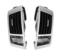 Chiyyak Paire de grilles d'aération pour console centrale - Design élégant et durable - Améliore la circulation de l'air - Pour LC200 2008-2015 - En plastique - Argenté