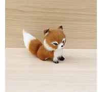 Chiyyak Petit Mignon Mini Animal en Peluche, Petit Jouet de Simulation de Renard pour Enfants, Durable et Réaliste, Excellent Cadeau pour la Décoration de la Maison, Noël, Jouet en Peluche de 7,9 Cm