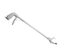 Chiyyak Pince à Poisson en Acier Inoxydable de 75 Cm, Pince à Poulpe de Fruits de Mer Longue Multifonctionnelle Portative pour Saisir des Bouteilles, Charbon de Bois, avec Conception de (à