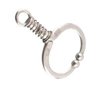 Chiyyak Pince-Nez de Bétail Durable en Acier Inoxydable pour Une Installation Sûre sur Le Nez de la Vache, Accessoire de Ferme, Anneau de à Ressort Léger pour Taureau, Vaches Laitières et Taureaux