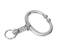 Chiyyak Pince-Nez de Bétail Durable en Acier Inoxydable pour Une Installation Sûre sur Le Nez de la Vache, Accessoire de Ferme, Anneau de à Ressort Léger pour Taureau, Vaches Laitières et Taureaux
