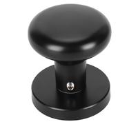 Chiyyak Poignée de Porte, Bouton de Verrouillage sans clé, Bouton de Porte, Poignée Ronde Noire, Verrouillage sans clé, Zinclegation, Fonction D'écran d'intimité, Installation Simple,