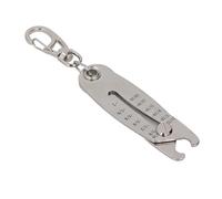 Chiyyak Porte-clés de jauge de filetage précise, portable à double échelle métrique impériale pour l'industrie automobile, le bricolage et l'ingénierie, porte-clés pour