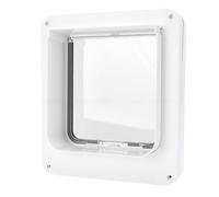 Chiyyak Porte électronique pour animaux avec technologie Smart Sensing, chatière à double entrée pour des mouvements sûrs, adaptée pour une utilisation en intérieur et en extérieur