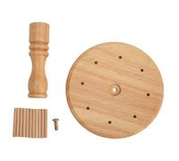 Chiyyak Porte-Fil en Bois, Support de Canette en Bois de Hêtre pour Coudre, Broderie, Quilting, avec 8 Bobines pour Organiser les Fils, les épingles à Fil