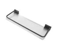 Chiyyak Porte-serviette de Salle de Bain, 30 Cm, étagère Murale de Salle de Bain, Espace, Porte-serviette en Aluminium-acrylique, étagère de Rangement de de (Gris)