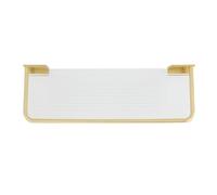 Chiyyak Porte-serviette de Salle de Bain, 30 Cm, étagère Murale de Salle de Bain, Espace, Porte-serviette en Aluminium-acrylique, étagère de Rangement de de (Or)