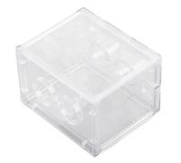 Chiyyak Réservoir de Poissons Miniature Transparent, Petit Aquarium Betta en Acrylique, Facile à Nettoyer pour Aquascape, Matériau AS/ABS (Haute Transparence)