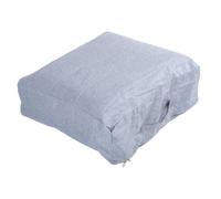 Chiyyak Sac de Rangement avec Housse de Pouf, Ottoman de Sol Polyvalent avec Poubelle Cachée, Repose-Pieds 23,6 X 23,6 X 7,9 Pouces pour Salon, Chambre à Coucher, Chambre d'enfant (Gris Clair)
