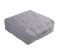 Chiyyak Sac de Rangement avec Housse de Pouf, Ottoman de Sol Polyvalent avec Poubelle Cachée, Repose-Pieds 23,6 X 23,6 X 7,9 Pouces pour Salon, Chambre à Coucher, Chambre d'enfant (Gris foncé)