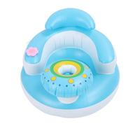 Chiyyak Siège Gonflable pour bébé avec Pompe à Air Intégrée Support de Cou Confortable pour Chaise Longue pour bébé Matériau en PVC Idéal pour Passer du Temps sur le Ventre et