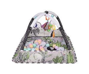 Chiyyak Tapis de Jeu Doux et Multifonctionnel pour bébé, pour Le Développement Précoce, Tapis de Gymnastique carré avec Boule Océanique pour Bébés