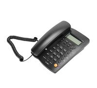 Chiyyak Téléphone Fixe TC 9200 ABS, avec Identification de L'appelant, Mains Libres, Pré-numérotation à 32 Chiffres et Résistance aux Basses Températures, pour Bureau, Domicile et