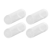 Chiyyak Tubes de Rangement en Plastique Transparent avec 2 éponges Rondes pour Pièces de Monnaie de 25 Mm, Porte-Monnaie Commémoratif, Conteneur de Pièces de Collection pour Bouto