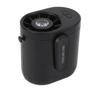 Chiyyak Ventilateur de taille, réglable, 3 vitesses, ventilateur portable à clip pour travailler en plein air, longue durée de vie, 4000 mAh, design compact (noir)