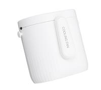 Chiyyak Ventilateur de taille, réglable, 3 vitesses, ventilateur portable à clip pour travailler en plein air, longue durée de vie, 4000 mAh, design compact (blanc)