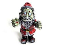 Chiyyak Zombie Gnome Sculpture de jardin en résine Nain de jardin Scary Statue de jardin amusante Ornements de jardin pour l'intérieur et l'extérieur Décoration d'Halloween 12,5 cm