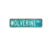 Chizer Plaque de rue en métal « You Me and The Dogs » - 7,6 x 30,5 cm - Facile à monter - Décoration murale fantaisie pour bar, pub, club, café, maison